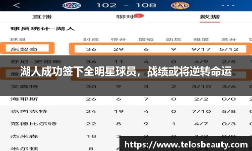 湖人成功签下全明星球员，战绩或将逆转命运